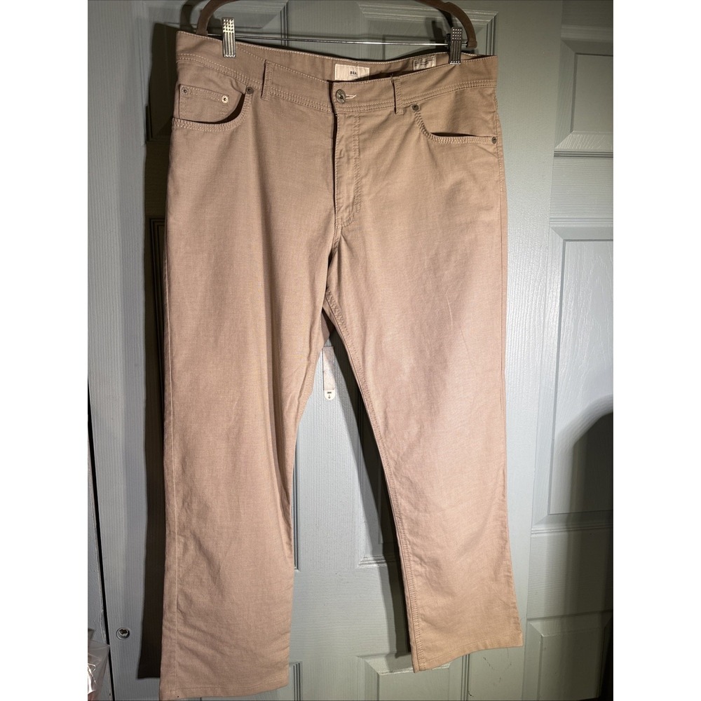 BRAX Cooper‎ Fancy Regular Fit Men Pants Beige Sz 38/29 Cotton Blend Preppy